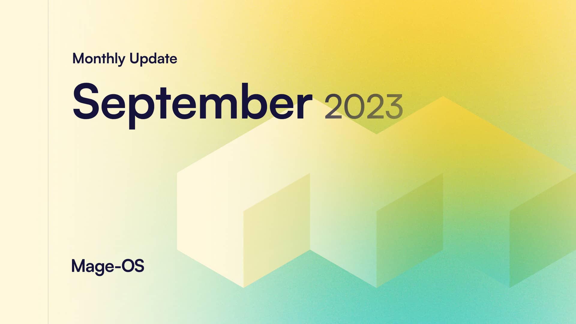 September 2023 Update